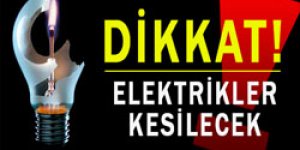 Susuzda Elektrik Kesintisi