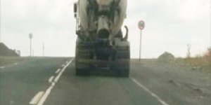 Kars’ta beton mikserleri tehlike saçıyor
