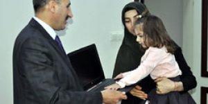 Kars’ta şehit çocuklarına bilgisayar