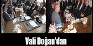Vali Doğandan siyasi partilere ziyaret