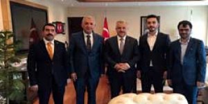 Çalkın, UDH Bakanı Arslanı ziyaret etti