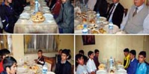 Kur’an Kursu öğrencilerine iftar