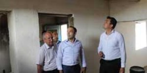 Evi yanan vatandaşa maddi destek
