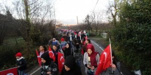 Sarıkamış şehitleri anısına Aksartepe zirvesine yürüdüler