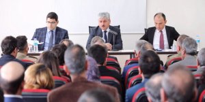 Vali Doğan, Akyaka’da muhtarlar ile bir araya geldi