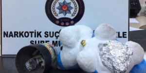 Pandanın içinden uyuşturucu çıktı