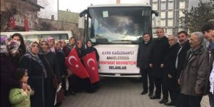 Kağızmanlı kadınlardan Zeytin Dalı operasyonuna anlamlı destek 