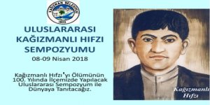 Kağızmanlı Hıfzı ölümünün 100. yıldönümünde anılacak