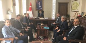 Kars DSİ 24. Bölge Müdürü Mahmut Dündar, Kağızman Kaymakamı Öter'i ziyaret etti