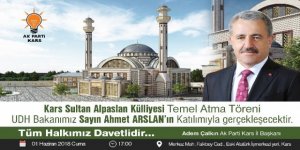 Sultan Alparslan Külliyesi Temel Atma Töreni Yapılacak