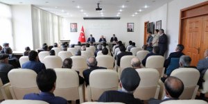 Merkez Köy muhtarlarıyla ‘Seçim Güvenlik Toplantısı’ yapıldı