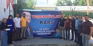 AK Gençlik Karslılar'a Teşekkür Etti