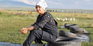 Hayallerini toprağa gömdü : Genç kadının 2 bin kazı telef oldu