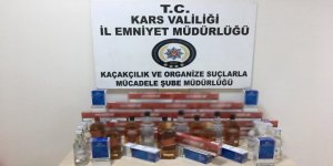 Kars polisinden sahte içki ve uyuşturucu operasyonu