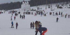 Sömestr Tatilinin Son Haftasında Sarıkamış Cıbıltepe Kayak Merkezine Yabancı İlgisi