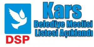 DSP Kars Belediye Meclis Üyesi Adayları