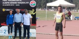 Karslı atlet Tuğba Toptaş ve Hakan Buğanli Türkiye şampiyonu oldu