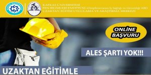 KAÜ’de, uzaktan eğitimde iş sağlığı ve güvenliği programı