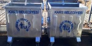Kars'ta her mahalleye çöp konteyneri bırakıldı