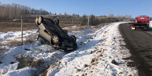 Kars’ta trafik kazası: 2 yaralı