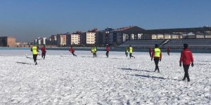 Kars 36 Spor Yakudiye Spor karşılaşması hazırlıklarını sürdürüyor
