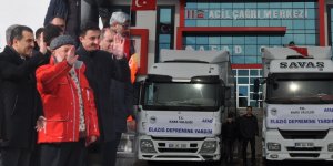 Kars’tan Elazığ’a 2 tır yola çıktı