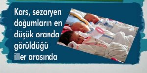 Kars, sezaryen doğum oranı düşük olan iller arasında
