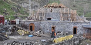 Kars’ta tarihi Mazlumağa Hamamı’nın restorasyon çalışmaları başladı