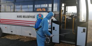 Kurumlarda ve toplu taşıma araçlarında dezenfekte çalışması