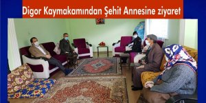 Digor Kaymakamı Zengince, Şehit annesinin ‘Anneler Günü’nü kutladı