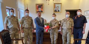 Jandarmadan Kaymakam Koşal’a nezaket ziyareti