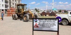 Kars Belediyesi yol ve kaldırım çalışmalarına hız verdi