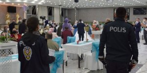 Kars’ta polisten düğün salonlarında denetim
