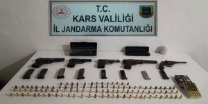 Arpaçay'da ruhsatsız silah operasyonu