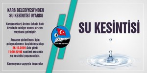 Kars Belediyesinden uyarı!