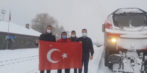  Çin’e giden ikinci ihracat treni personeli Sarıkamış şehitlerini unutmadı