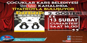 Kars Belediyesi'nin Online tiyatro hizmeti devam ediyor