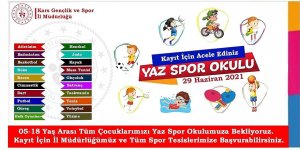Kars’ta “Spor Okulları” açılıyor