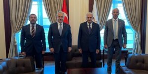 Ak Parti Kars Ekibinden, Binali Yıldırım ve Numan Kurtulmuş'a ziyaret