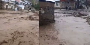 Sarıkamış’ta bir köyü sel bastı