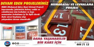 Kars’ta Cadde ve sokaklar levhalanacak