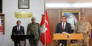 Vali Öksüz'den Tuğgeneral Hakan Tunç ve Albay Hıdır Ayçiçek'e iade-i ziyaret
