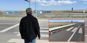 Kars’ta bir garip olay; yaya geçidi çizgileri var ama geçit yok