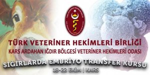 KAÜ’de Sığırlarda Embriyo Transfer Kursu düzenlenecek