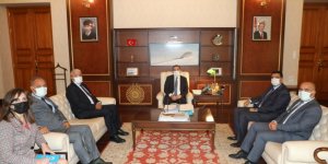 Nahçıvan Heyetinden Kars Valisi Türker Öksüz'e ziyaret