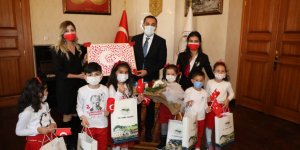 Vali Öksüz, Özel Nefes Anaokulu öğrencilerini kabul etti