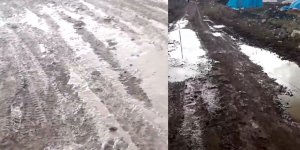 Kars’ta şehrin merkezi çamur deryası!