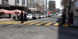 Kars'ta yaya geçit çizgileri oluşturuldu