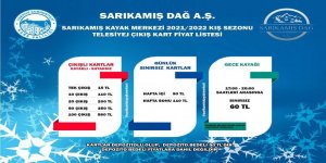 Sarıkamış Kayak Merkezi Telesiyej Çıkış Fiyat Listesi Açıklandı