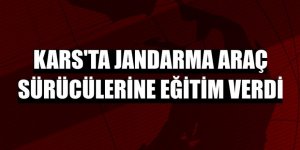 Kars’ta Jandarma araç sürücülerine eğitim verdi